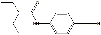 N-(4-cyanophenyl)-2-ethylbutanamide 化学構造式