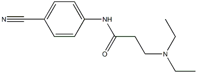 N-(4-cyanophenyl)-3-(diethylamino)propanamide Struktur