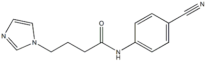 N-(4-cyanophenyl)-4-(1H-imidazol-1-yl)butanamide Struktur