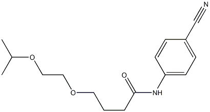 N-(4-cyanophenyl)-4-[2-(propan-2-yloxy)ethoxy]butanamide Struktur