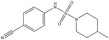 N-(4-cyanophenyl)-4-methylpiperidine-1-sulfonamide,,结构式