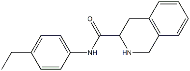 N-(4-ethylphenyl)-1,2,3,4-tetrahydroisoquinoline-3-carboxamide 化学構造式