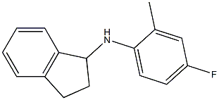 N-(4-fluoro-2-methylphenyl)-2,3-dihydro-1H-inden-1-amine Struktur