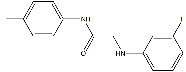 N-(4-fluorophenyl)-2-[(3-fluorophenyl)amino]acetamide|