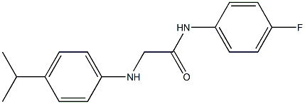 N-(4-fluorophenyl)-2-{[4-(propan-2-yl)phenyl]amino}acetamide Structure