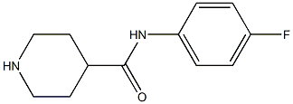 N-(4-fluorophenyl)piperidine-4-carboxamide,,结构式