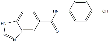 N-(4-hydroxyphenyl)-1H-1,3-benzodiazole-5-carboxamide Structure