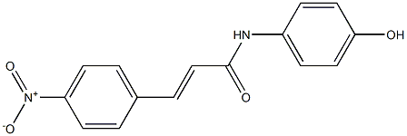 N-(4-hydroxyphenyl)-3-(4-nitrophenyl)prop-2-enamide Structure