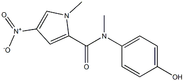 N-(4-hydroxyphenyl)-N,1-dimethyl-4-nitro-1H-pyrrole-2-carboxamide Structure