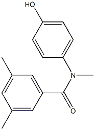 N-(4-hydroxyphenyl)-N,3,5-trimethylbenzamide 结构式