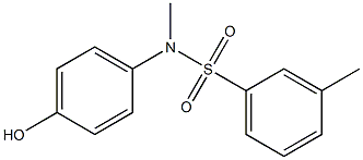 N-(4-hydroxyphenyl)-N,3-dimethylbenzene-1-sulfonamide Structure