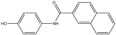 N-(4-hydroxyphenyl)naphthalene-2-carboxamide Structure