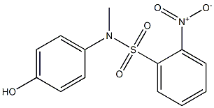 N-(4-hydroxyphenyl)-N-methyl-2-nitrobenzene-1-sulfonamide Structure