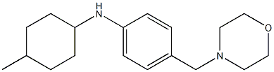 N-(4-methylcyclohexyl)-4-(morpholin-4-ylmethyl)aniline,,结构式