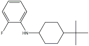 N-(4-tert-butylcyclohexyl)-2-fluoroaniline 化学構造式