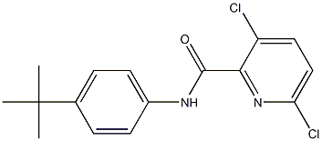 N-(4-tert-butylphenyl)-3,6-dichloropyridine-2-carboxamide,,结构式