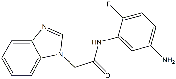  N-(5-amino-2-fluorophenyl)-2-(1H-benzimidazol-1-yl)acetamide