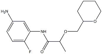 N-(5-amino-2-fluorophenyl)-2-(oxan-2-ylmethoxy)propanamide|