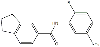  N-(5-amino-2-fluorophenyl)-2,3-dihydro-1H-indene-5-carboxamide