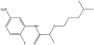 N-(5-amino-2-fluorophenyl)-2-[(4-methylpentyl)oxy]propanamide Structure