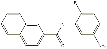N-(5-amino-2-fluorophenyl)-2-naphthamide 结构式