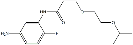 N-(5-amino-2-fluorophenyl)-3-[2-(propan-2-yloxy)ethoxy]propanamide