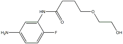N-(5-amino-2-fluorophenyl)-4-(2-hydroxyethoxy)butanamide Structure