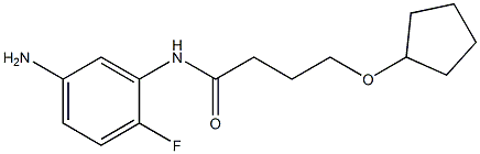 N-(5-amino-2-fluorophenyl)-4-(cyclopentyloxy)butanamide