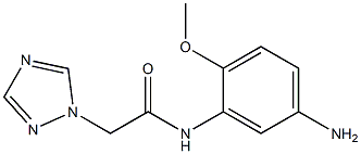 N-(5-amino-2-methoxyphenyl)-2-(1H-1,2,4-triazol-1-yl)acetamide,,结构式