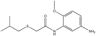 N-(5-amino-2-methoxyphenyl)-2-[(2-methylpropyl)sulfanyl]acetamide Structure