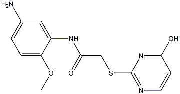 N-(5-amino-2-methoxyphenyl)-2-[(4-hydroxypyrimidin-2-yl)sulfanyl]acetamide