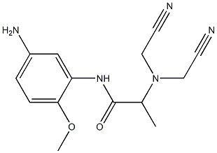 N-(5-amino-2-methoxyphenyl)-2-[bis(cyanomethyl)amino]propanamide