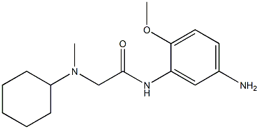 N-(5-amino-2-methoxyphenyl)-2-[cyclohexyl(methyl)amino]acetamide 化学構造式