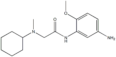 N-(5-amino-2-methoxyphenyl)-2-[cyclohexyl(methyl)amino]acetamide,,结构式