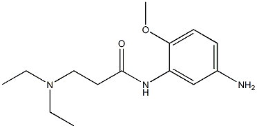 N-(5-amino-2-methoxyphenyl)-3-(diethylamino)propanamide Structure