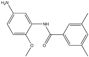 N-(5-amino-2-methoxyphenyl)-3,5-dimethylbenzamide,,结构式