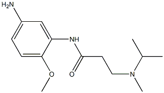 N-(5-amino-2-methoxyphenyl)-3-[isopropyl(methyl)amino]propanamide 化学構造式