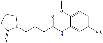 N-(5-amino-2-methoxyphenyl)-4-(2-oxopyrrolidin-1-yl)butanamide 结构式