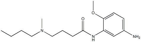 N-(5-amino-2-methoxyphenyl)-4-[butyl(methyl)amino]butanamide,,结构式