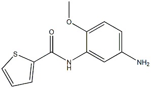 N-(5-amino-2-methoxyphenyl)thiophene-2-carboxamide 化学構造式