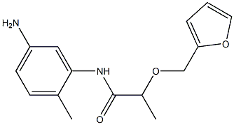 N-(5-amino-2-methylphenyl)-2-(2-furylmethoxy)propanamide,,结构式