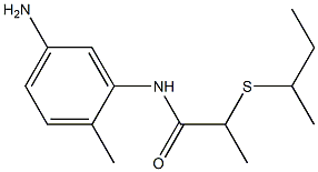 N-(5-amino-2-methylphenyl)-2-(butan-2-ylsulfanyl)propanamide Structure