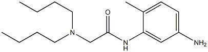 N-(5-amino-2-methylphenyl)-2-(dibutylamino)acetamide Struktur