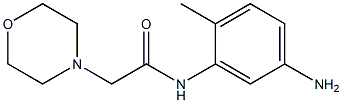 N-(5-amino-2-methylphenyl)-2-morpholin-4-ylacetamide,,结构式