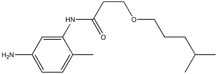 N-(5-amino-2-methylphenyl)-3-[(4-methylpentyl)oxy]propanamide Struktur