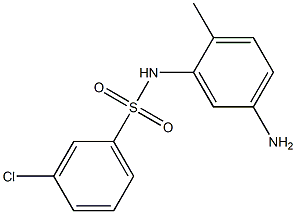 N-(5-amino-2-methylphenyl)-3-chlorobenzene-1-sulfonamide 结构式