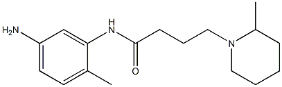 N-(5-amino-2-methylphenyl)-4-(2-methylpiperidin-1-yl)butanamide Structure