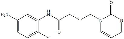 N-(5-amino-2-methylphenyl)-4-(2-oxopyrimidin-1(2H)-yl)butanamide Structure