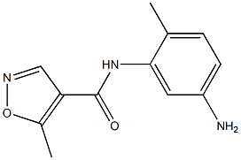 N-(5-amino-2-methylphenyl)-5-methylisoxazole-4-carboxamide Struktur