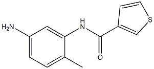 N-(5-amino-2-methylphenyl)thiophene-3-carboxamide Structure